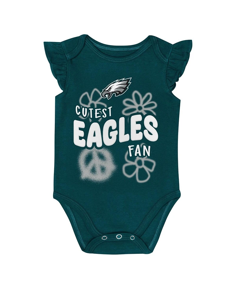 Outerstuff Baby Girls 2-Piece Philadelphia Eagles The Sunshine Bodysuit Set