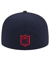 New Era Men's Navy Houston Texans Oversized 59FIFTY Fitted Hat
