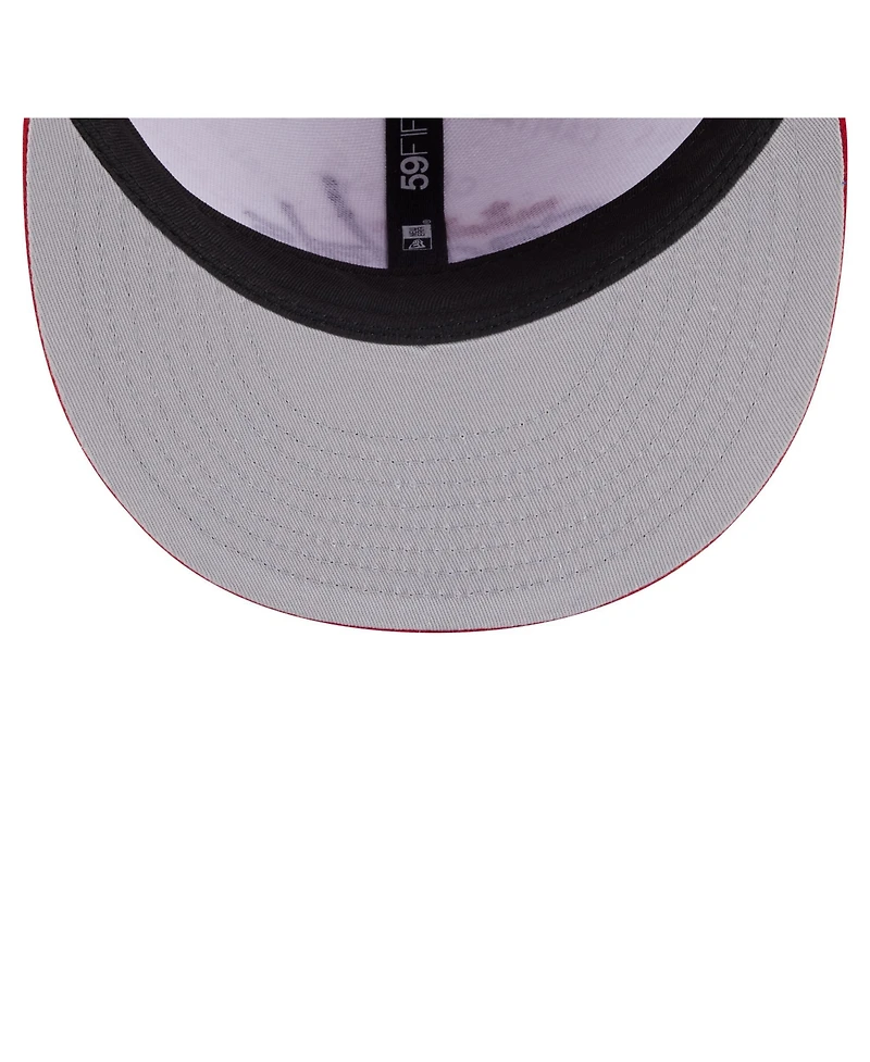 New Era Men's White/Red Washington Capitals Repeat Two-Tone 59FIFTY Fitted Hat