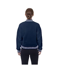 New Era Women's Navy Dallas Cowboys Throwback Fleece Full-Snap Jacket