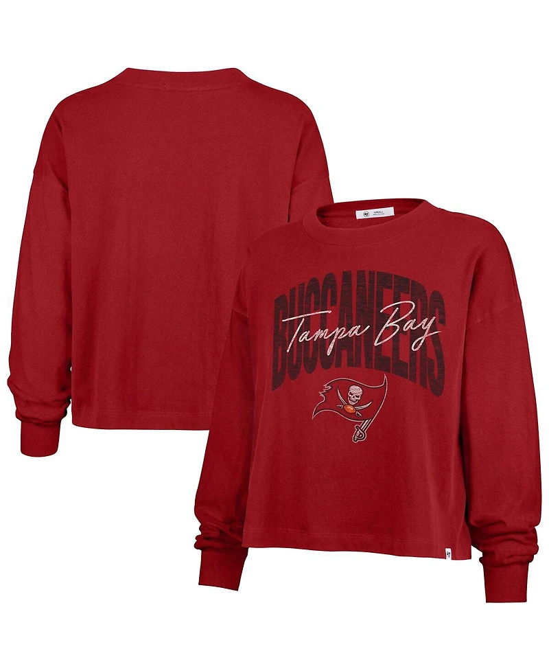 '47 Brand Women's Red Tampa Bay Buccaneers Muse Sydney Long Sleeve T-Shirt