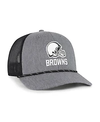 '47 Brand Men's Heather Charcoal Cleveland Browns Carbon Rope Trucker Adjustable Hat