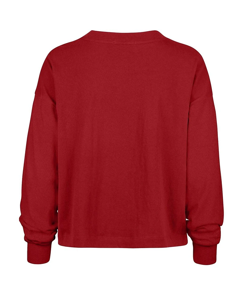 '47 Brand Women's Scarlet San Francisco 49ers Plus Muse Sydney Long Sleeve T-Shirt