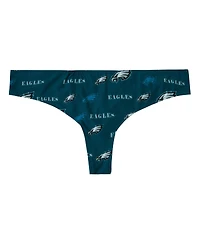 Concepts Sport Women's Midnight Green Philadelphia Eagles Mosaic All Over Print Thong