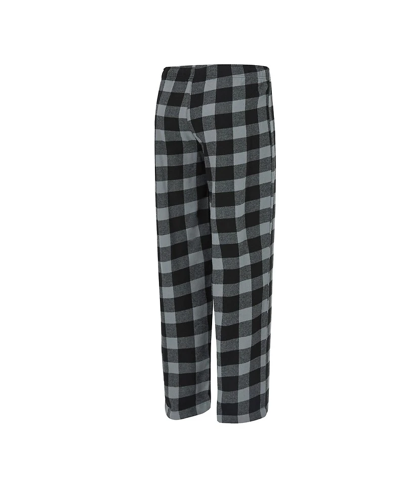 Concepts Sport Women's Black, Gray Las Vegas Raiders Avondale T-Shirt Pants Flannel Pj Set