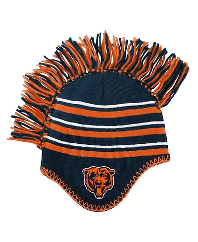 Outerstuff Preschool Navy Chicago Bears Mohawk Stripe Knit Hat