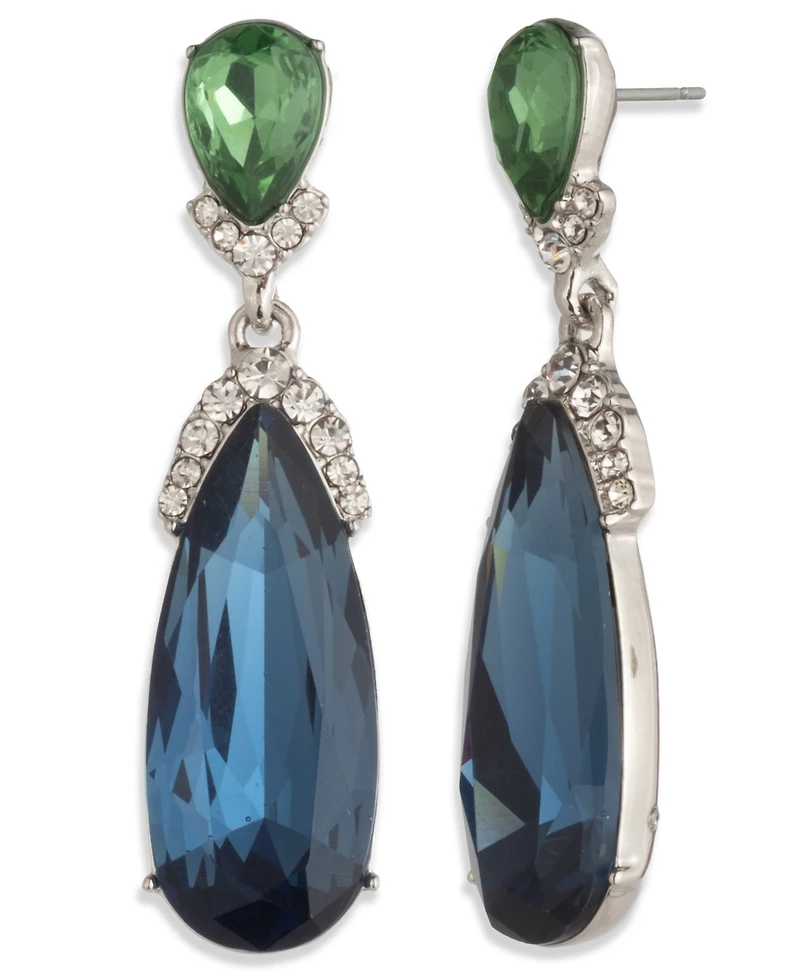 Givenchy Pear Double Drop Pierced Earrings