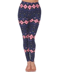 White Mark Plus Holiday Legging Pants