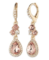 Givenchy Glass Stone Double Drop Earrings