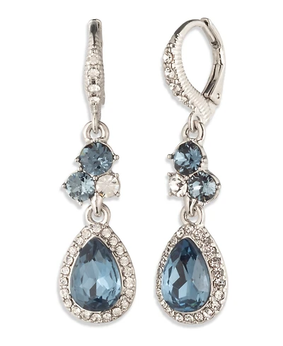 Givenchy Glass Stone Double Drop Earrings