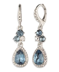 Givenchy Glass Stone Double Drop Earrings