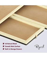 Beyond Innoventions Wooden Puzzle Table – Portable Jigsaw Organizer