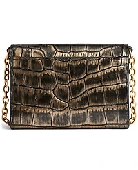 Donna Karan New York Women's Malverne Metallic Croco String Wallet