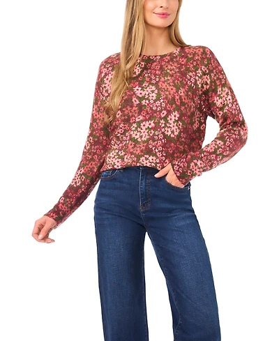 CeCe Women's Long Sleeve Pull-On Sweater