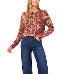 CeCe Women's Long Sleeve Pull-On Sweater