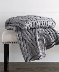 Charter Club Sweater-Knit Throw, 50" x 60", Macy's Exclusive