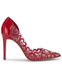Jessica Simpson Women's Palvin Vinyl Heart Pumps