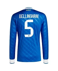 Adidas Men's Jude Bellingham Blue Real Madrid 2025/26 Third Replica Long Sleeve Player Jersey