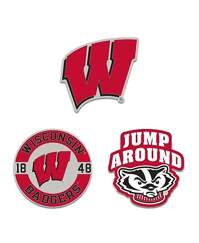 Wincraft Wisconsin Badgers Collector Pin, Set of 3