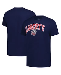 Fanatics Unlabeled Men's Navy Liberty Flames Basic Arch T-Shirt