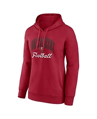 Fanatics Women's Red Tampa Bay Buccaneers Team Logo Victory Script Pullover Hoodie