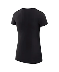 G-iii 4Her by Carl Banks Women's Black Baltimore Orioles Super-Slim Fit Lightweight Heart Graphic T-Shirt