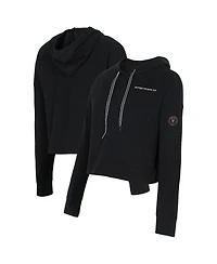 Concepts Sport Women's Black Inter Miami Cf Elevation Tri-Blend Long Sleeve Pullover Hoodie