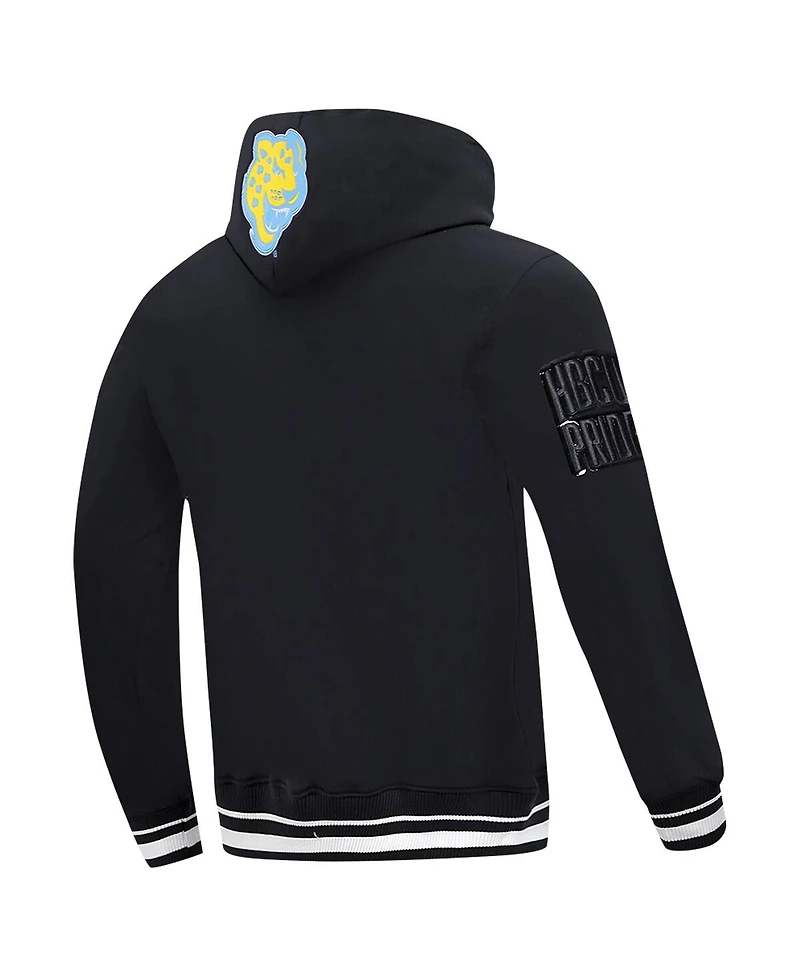 Pro Standard Men's Black Southern University Jaguars Vintage Varsity Pullover Hoodie