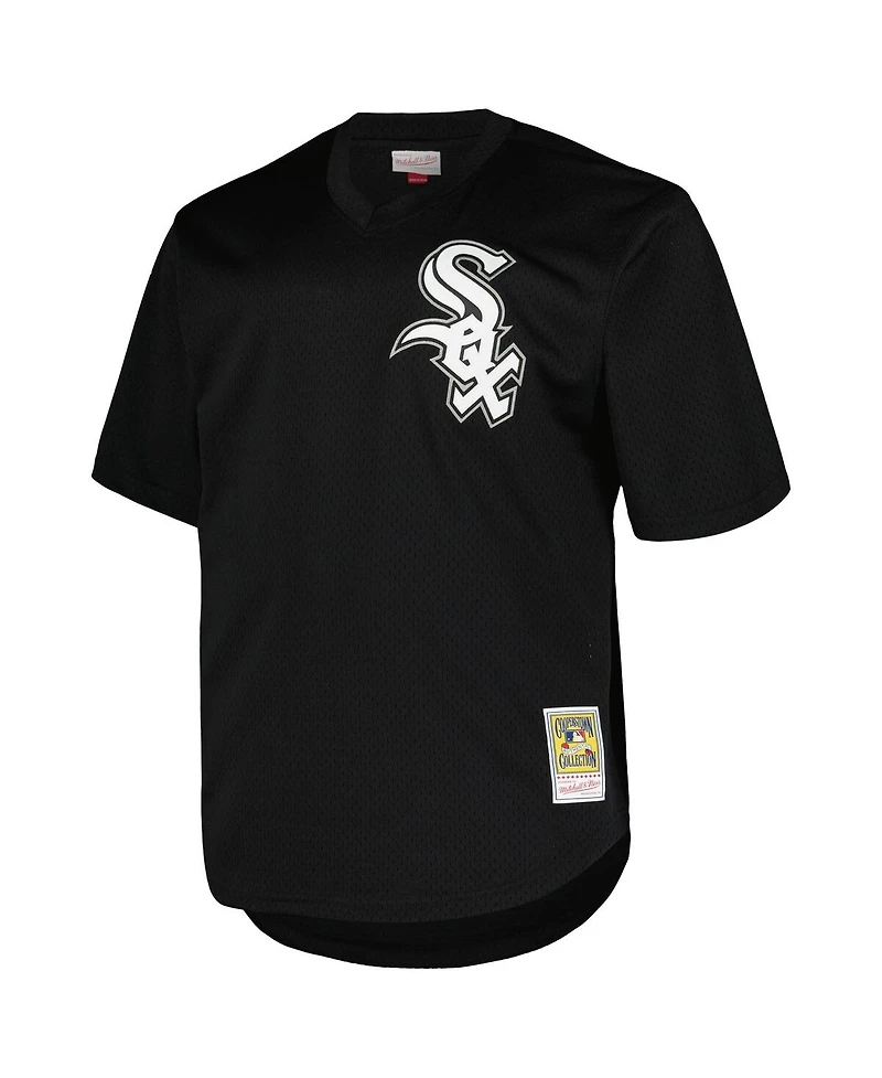 Mitchell & Ness Men's Profile Frank Thomas Black Chicago White Sox Big Tall Cooperstown Collection Mesh Batting Practice Jersey