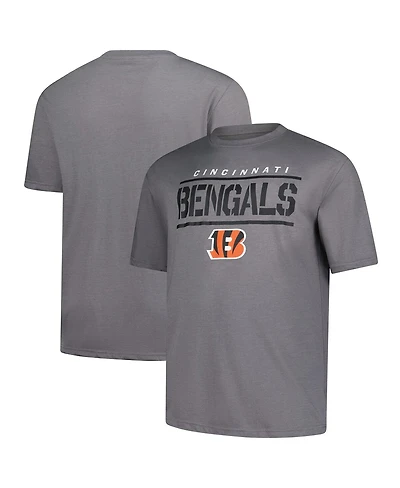 Fanatics Men's Heather Gray Cincinnati Bengals Big Tall Top Notch T-Shirt