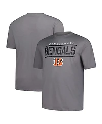 Fanatics Men's Heather Gray Cincinnati Bengals Big Tall Top Notch T-Shirt