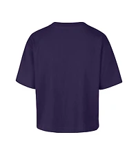 '47 Brand Women's Purple Lsu Tigers Outreach City Relaxed Cropped T-Shirt