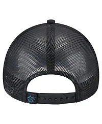 New Era Toddler White/Black Miami Marlins Painted A-Frame 9FORTY Trucker Adjustable Hat
