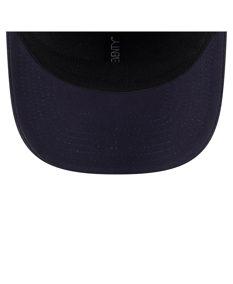 New Era Men's Navy Seattle Mariners Circle Patch 9SEVENTY Stretch-Snap Hat