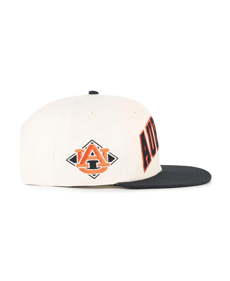 '47 Brand Men's and Women's Natural Auburn Tigers Crossover Off Hand Captain Adjustable Hat