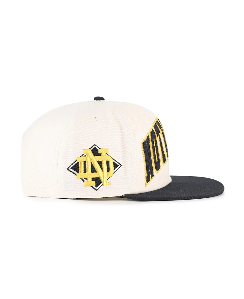 '47 Brand Men's and Women's Natural Notre Dame Fighting Irish Crossover Off Hand Captain Adjustable Hat