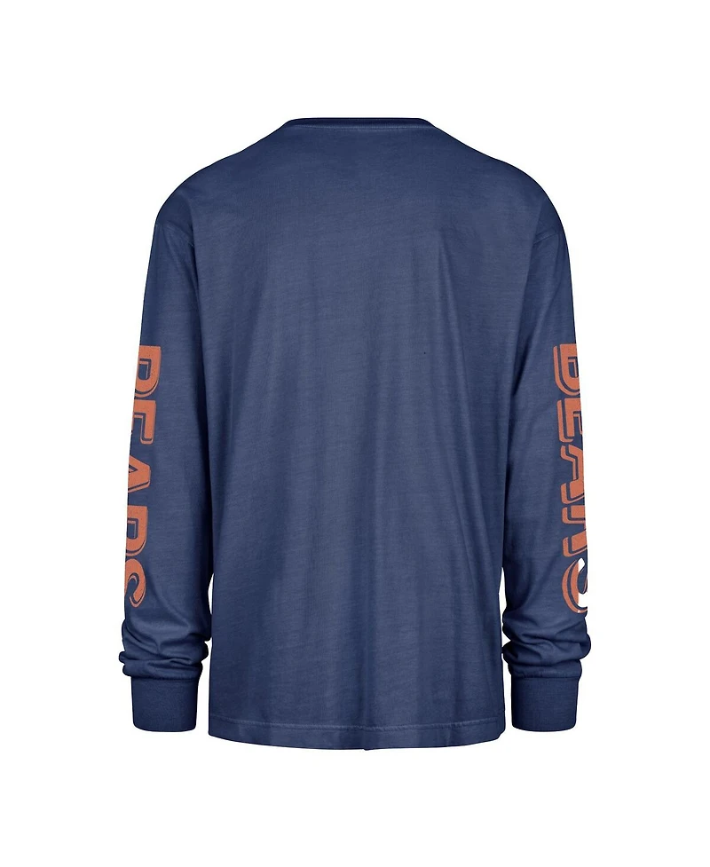 '47 Brand Men's Navy Chicago Bears Cairn Ravine Foundation Long Sleeve T-Shirt