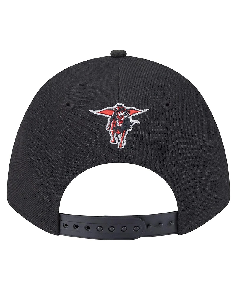 New Era Men's Black Texas Tech Red Raiders Team Collective 9FORTY M-Crown Adjustable Hat