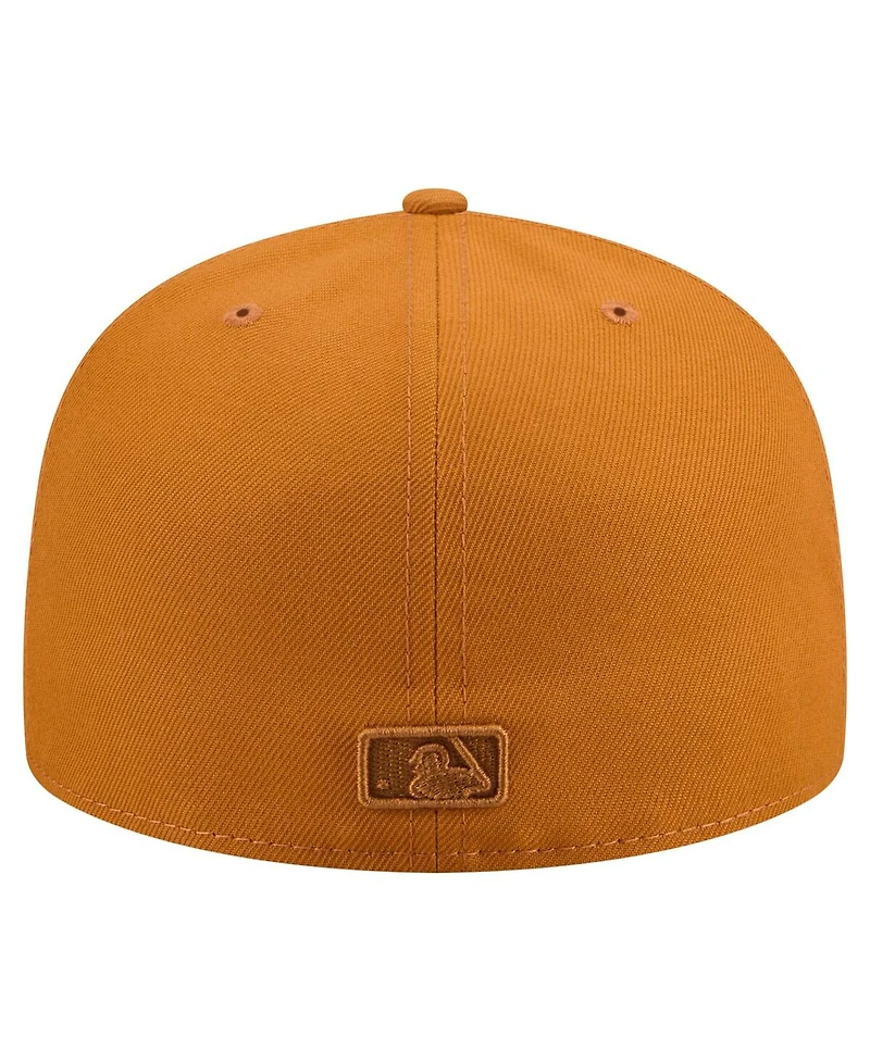 New Era Men's Orange Texas Rangers Color Pack A-Frame 59FIFTY Fitted Hat