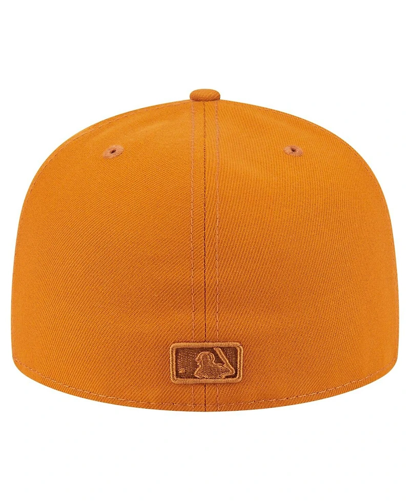 New Era Men's Orange Athletics Color Pack A-Frame 59FIFTY Fitted Hat