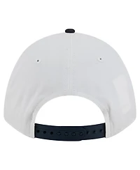 New Era Men's White/Navy Notre Dame Fighting Irish Arch Two-Tone Rope 9FORTY A-Frame M-Crown Adjustable Hat