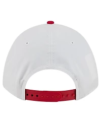 New Era Men's White/Red Maryland Terrapins Arch Two-Tone Rope 9FORTY A-Frame M-Crown Adjustable Hat