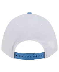 New Era Men's White/Carolina Blue North Carolina Tar Heels Arch Two-Tone Rope 9FORTY A-Frame M-Crown Adjustable Hat