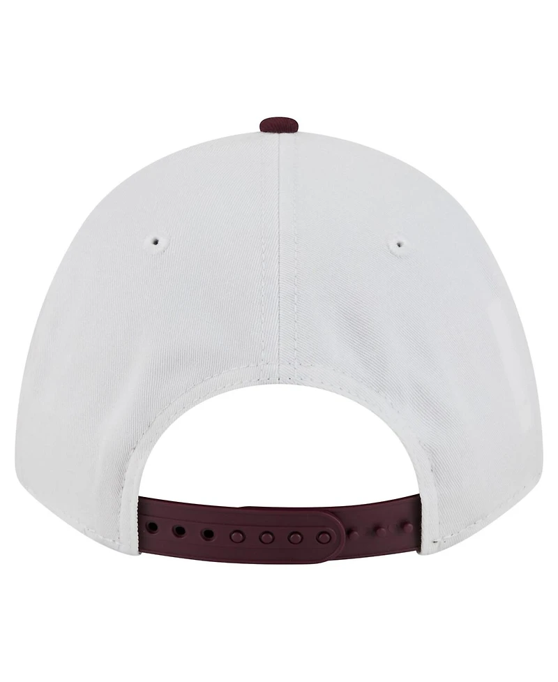 New Era Men's White/Maroon Minnesota Golden Gophers Arch Two-Tone Rope 9FORTY A-Frame M-Crown Adjustable Hat