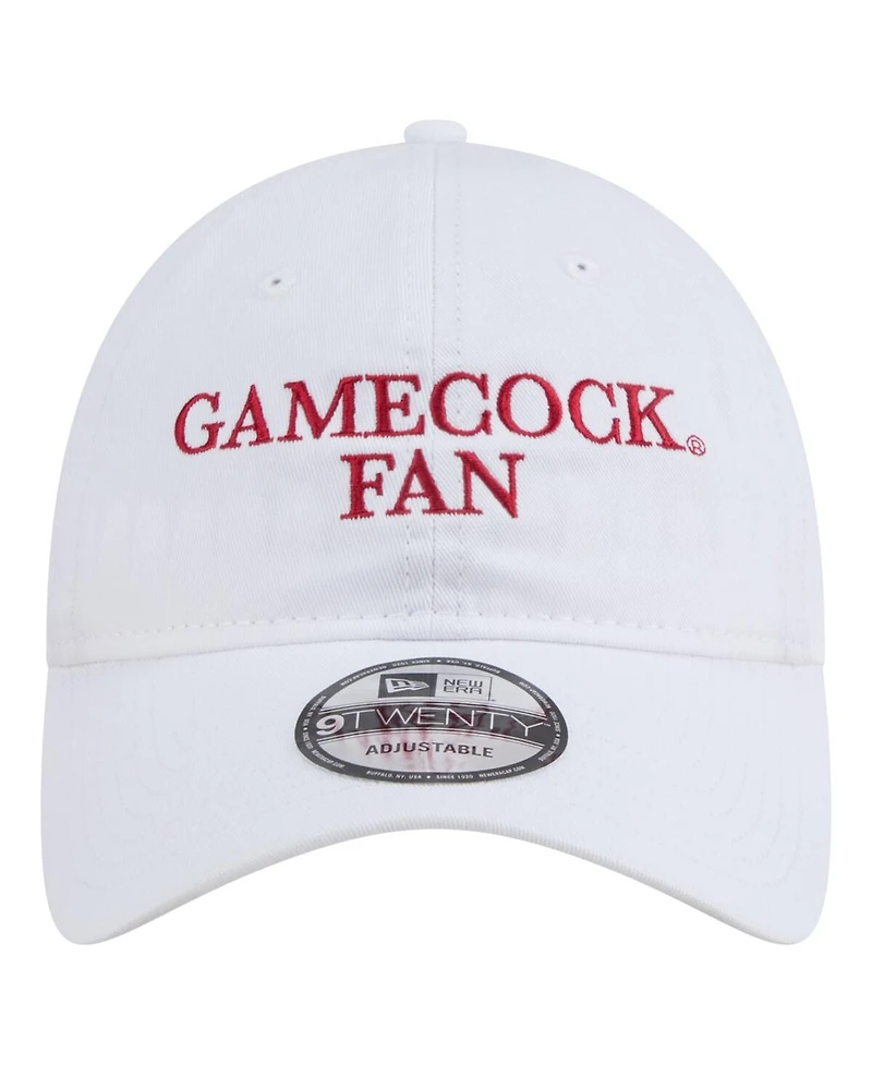 New Era Men's White South Carolina Gamecocks Fan 9TWENTY Adjustable Hat