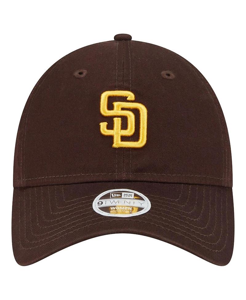 New Era Women's Brown San Diego Padres Ornament 9TWENTY Adjustable Hat