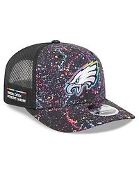 New Era Men's Black Philadelphia Eagles 2025 Nfl Crucial Catch 9SEVENTY Adjustable Hat
