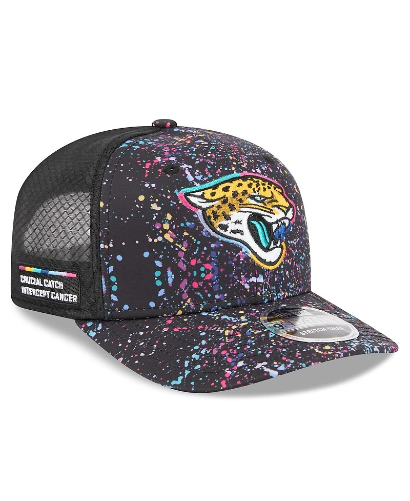 New Era Men's Black Jacksonville Jaguars 2025 Nfl Crucial Catch 9SEVENTY Adjustable Hat