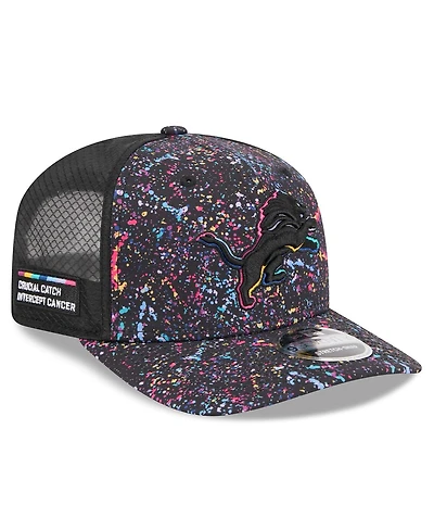 New Era Men's Black Detroit Lions 2025 Nfl Crucial Catch 9SEVENTY Adjustable Hat
