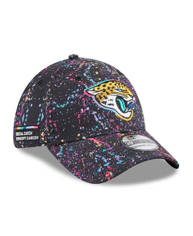 New Era Men's Black Jacksonville Jaguars 2025 Nfl Crucial Catch 39THIRTY Flex Hat